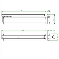 Handtuchhalter Alu, 2-armig, alu-silber