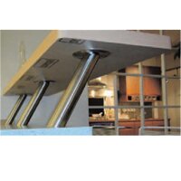 Barkonsole BKS45-210, Edelstahl-Optik