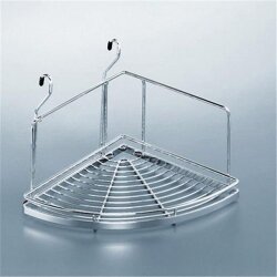 Linero Eckablage, Edelstahl-Optik