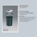 WESCO 060014-47 Einbau Abfallsammler Ergo-Master small 5 Liter Kunststoff