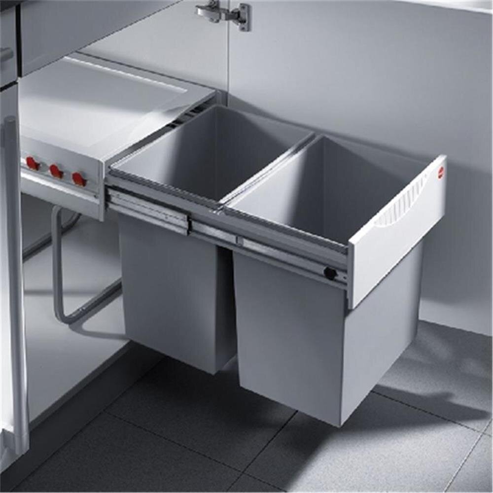 Hailo Inneneimer 1100709 Hellgrau 29 Liter 350 X 226 X 485