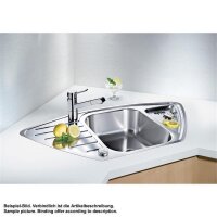 BLANCO Einbauspüle LANTOS 9 E-IF Edelstahl Bürstfinish