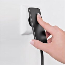 Schulte EVOline Plug mit Kabel 150 cm und 3-fach-Steckdose, weiß