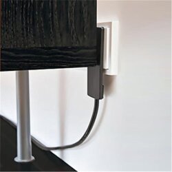 Schulte EVOline Plug mit Kabel 150 cm und 3-fach-Steckdose, weiß