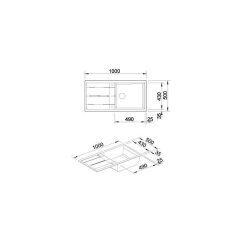 BLANCO Einbauspüle METRA XL 6 S Silgranit