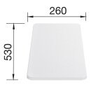 BLANCO Schneidbrett Kunststoff weiß 530 x 260 mm