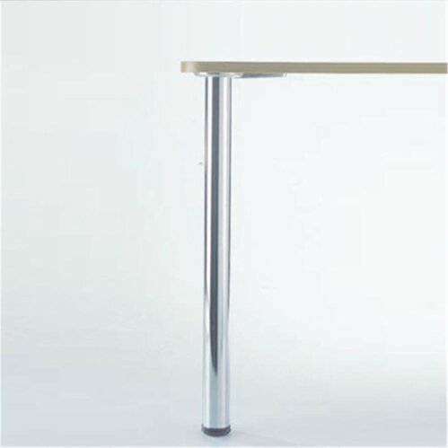 Stützfuß/Tischbein 870 mm hoch, D=60 mm, Edelstahl-Optik