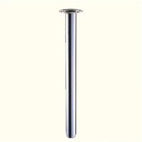 Stützfuß/Tischbein 710 mm hoch, D=100 mm, Edelstahl-Optik