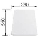 BLANCO Schneidbrett Kunststoff weiß 540 x 260 mm