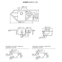 Schock Einbauspüle Cristadur Signus C-150 A
