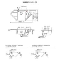 Schock Einbauspüle Cristadur Signus C-150 A