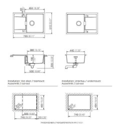 Schock Einbauspüle Cristadur Mono D-100 A