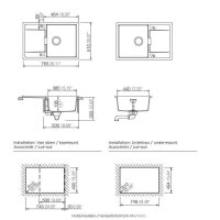 Schock Einbauspüle Cristadur Mono D-100 A
