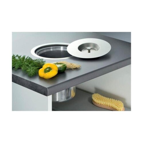 WESCO 060064-47 Einbau Abfallsammler Ergo-Master small, 5 Liter, Aluminium-Einsatz
