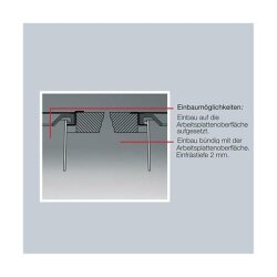 WESCO 060064-47 Einbau Abfallsammler Ergo-Master small, 5 Liter, Aluminium-Einsatz