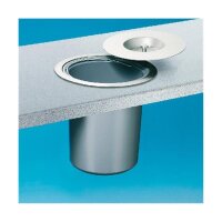 WESCO 060064-47 Einbau Abfallsammler Ergo-Master small, 5 Liter, Aluminium-Einsatz