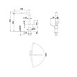 BLANCO Küchenarmatur LINUS-S-F Einhebelmischer, Vor-Fenster-Armatur Chrom | Hochdruck