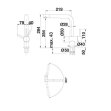 BLANCO Küchenarmatur LINUS-F Einhebelmischer, Vor-Fenster-Armatur Chrom | Hochdruck