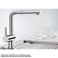 BLANCO Küchenarmatur LINUS-S Hebel links Einhebelmischer Chrom | Hochdruck