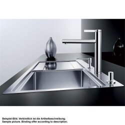 BLANCO Küchenarmatur LINEE Einhebelmischer Edelstahl seidenmatt | Hochdruck