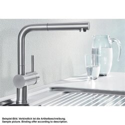 BLANCO Küchenarmatur LINUS-S Hebel rechts Einhebelmischer Chrom | Niederdruck