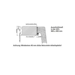Systemceram Einbauspüle KeraDomo STEMA 90 F flächenbündig Becken rechts