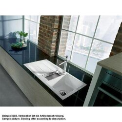 Systemceram Einbauspüle KeraDomo GENEA 100 F flächenbündig einbaubar