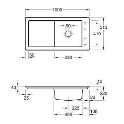 Villeroy & Boch Einbauspüle Timeline 60