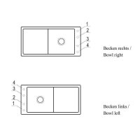 Villeroy & Boch Einbauspüle flächenbündig Timeline 60 Flat