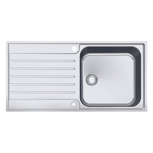Franke Einbauspüle Argos AGX 211-100 Edelstahl, Druckknopfventil