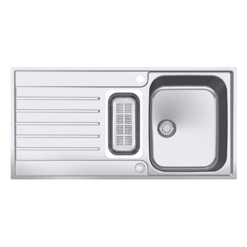 Franke Einbauspüle Argos G AGX 251 G Edelstahl, Druckknopfventil