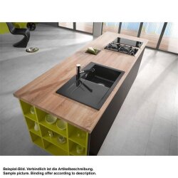 Systemceram Einbauspüle KeraDomo STEMA 80 Becken rechts