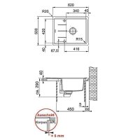Franke Einbauspüle Basis BFG 611-62 Fragranit+ Steingrau