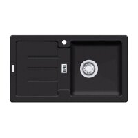 Franke Einbauspüle Strata STG 614-78 Fragranit+, Stopfenventil Onyx