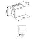 Franke Einbau-Abfallsammler Sorter Cube 50 Handauszug 2-fach