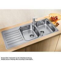 BLANCO Einbauspüle LANTOS 8 S-IF Compact Edelstahl Bürstfinish