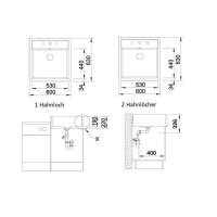 BLANCO Spülmodul PANOR 60 Keramik