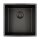 Caressi Einbauspüle Black und White Line CAGRPP40-FL 44 x 44 cm flächenbündig einbaubar
