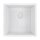 Caressi Einbauspüle Black und White Line CAGRPP40-FL 44 x 44 cm flächenbündig einbaubar